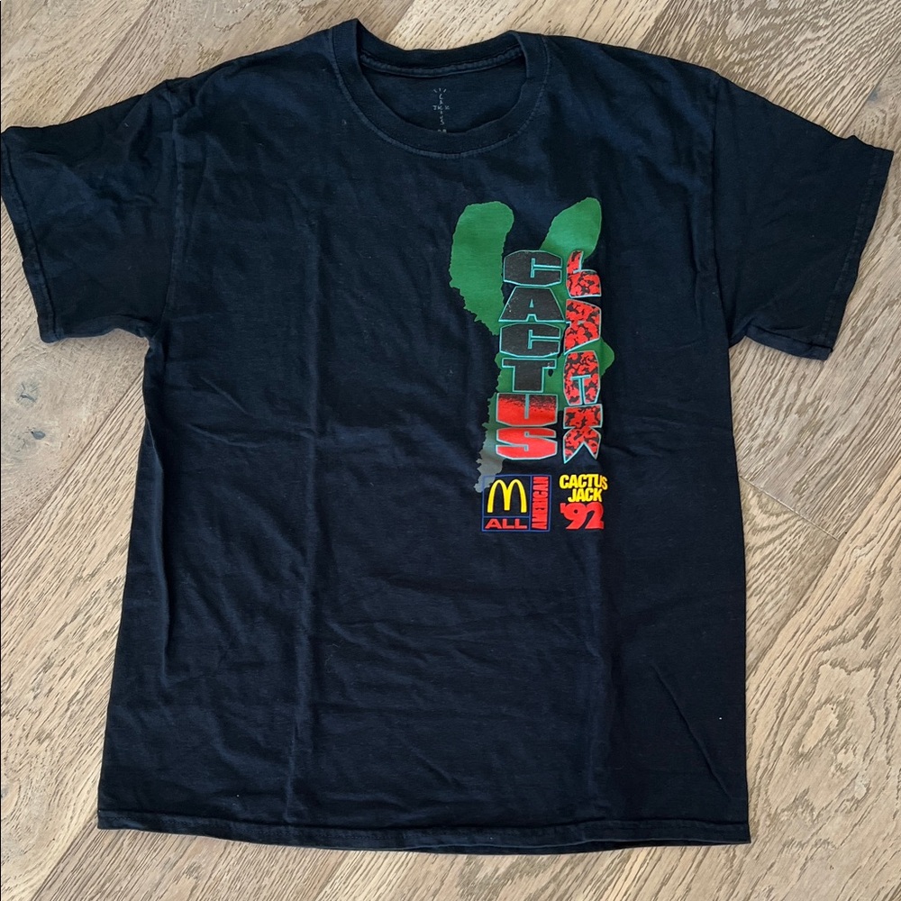 Cactus Jack Black Graphic T-Shirt